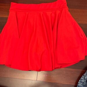 Vibrant Red Women's Skirt 3XL W/ Shorts